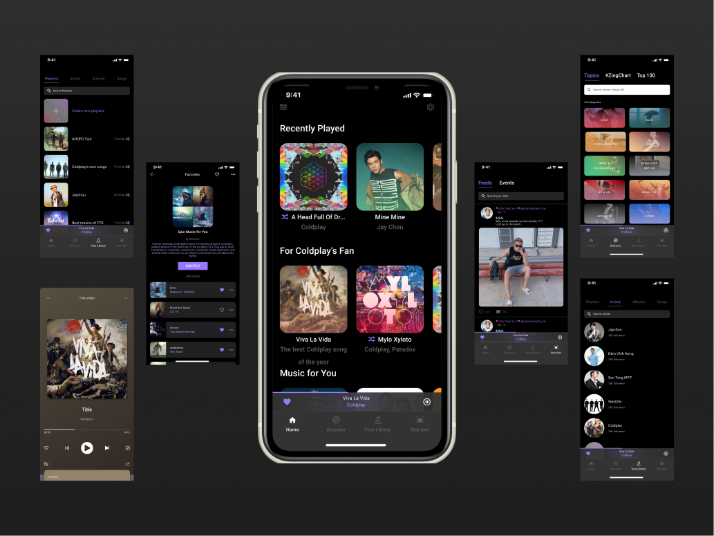 🎵 Music app concept